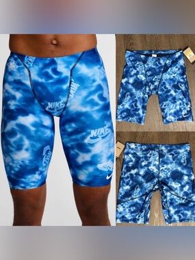 Nike Swim HydraStrong
Men's Jammer Size 38 Swimsuit  shorts Blue New With Tags